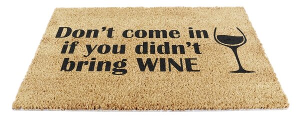 Изтривалка от кокосови влакна 40x60 cm Without Wine – Artsy Doormats