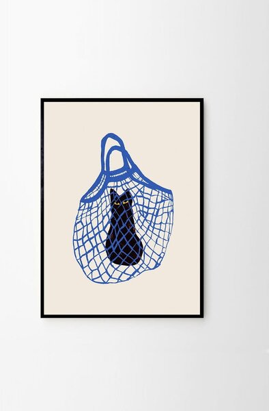 Постер 30x40 cm The Cat’s In The Bag – Chloe Purpero Johnson – The Poster Club