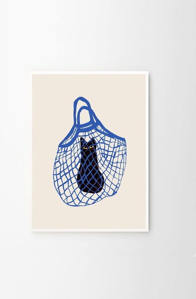 Постер 30x40 cm The Cat’s In The Bag – Chloe Purpero Johnson – The Poster Club