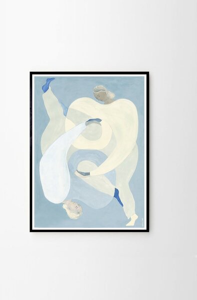 Постер 50x70 cm Hold You - Blue – Sofia Lind – The Poster Club