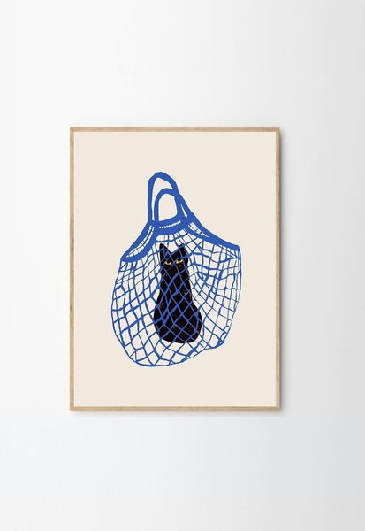 Постер 30x40 cm The Cat’s In The Bag – Chloe Purpero Johnson – The Poster Club