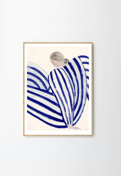 Постер 30x40 cm Blue Stripe at Concorde – Sofia Lind – The Poster Club