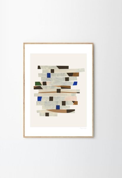 Постер 50x70 cm Cut up Stripes – Berit Mogensen Lopez – The Poster Club