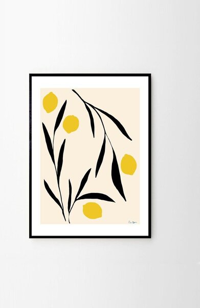Постер 30x40 cm Lemon – Anna Mörner – The Poster Club