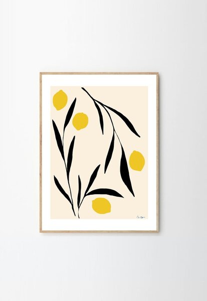 Постер 30x40 cm Lemon – Anna Mörner – The Poster Club