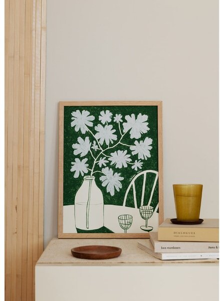 Постер 30x40 cm Blue Flowers & Red Wine – Anouk van Cleef – The Poster Club