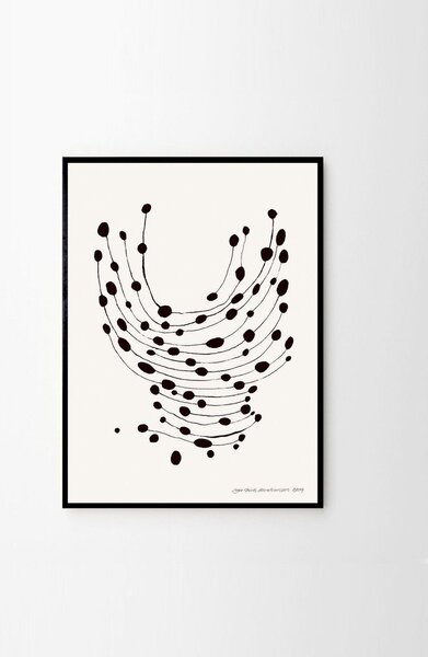 Постер 30x40 cm Dancing Dots – Leise Dich Abrahamsen – The Poster Club