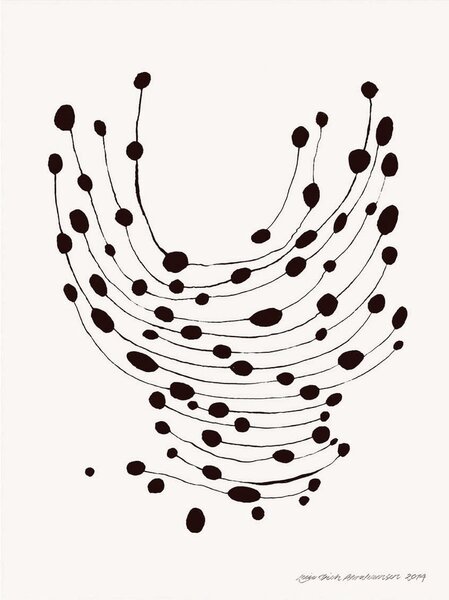 Постер 30x40 cm Dancing Dots – Leise Dich Abrahamsen – The Poster Club