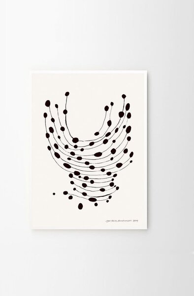 Постер 30x40 cm Dancing Dots – Leise Dich Abrahamsen – The Poster Club