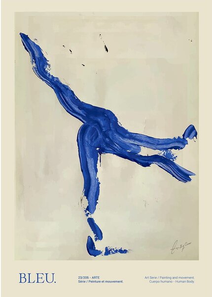 Постер 50x70 cm Bleu – Lucrecia Rey Caro – The Poster Club