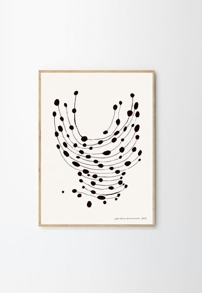 Постер 30x40 cm Dancing Dots – Leise Dich Abrahamsen – The Poster Club