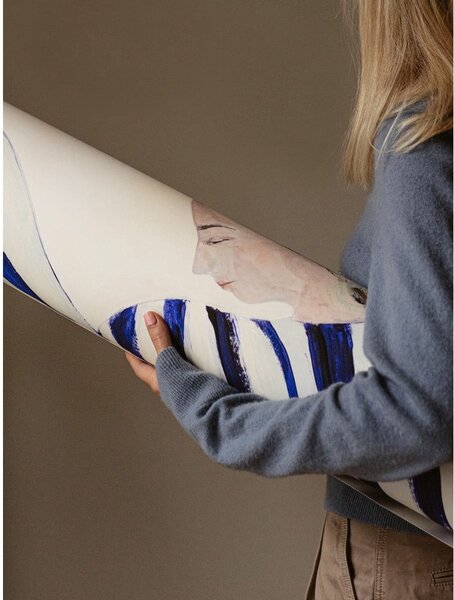 Постер 50x70 cm Blue Stripe at Concorde – Sofia Lind – The Poster Club