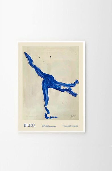 Постер 50x70 cm Bleu – Lucrecia Rey Caro – The Poster Club