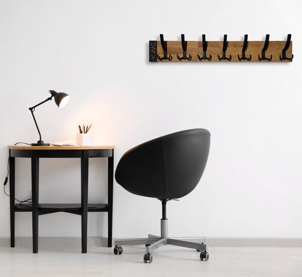 Минималистична закачалка за стена MODERN OAK 80 cm