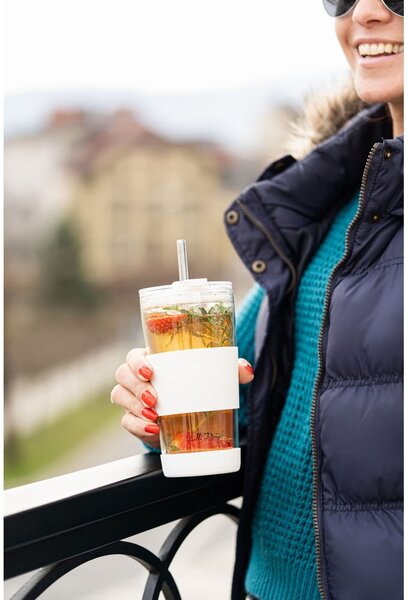 Бяла термочаша 600 ml Fuori – Vialli Design