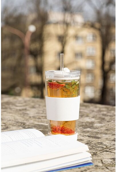 Бяла термочаша 600 ml Fuori – Vialli Design