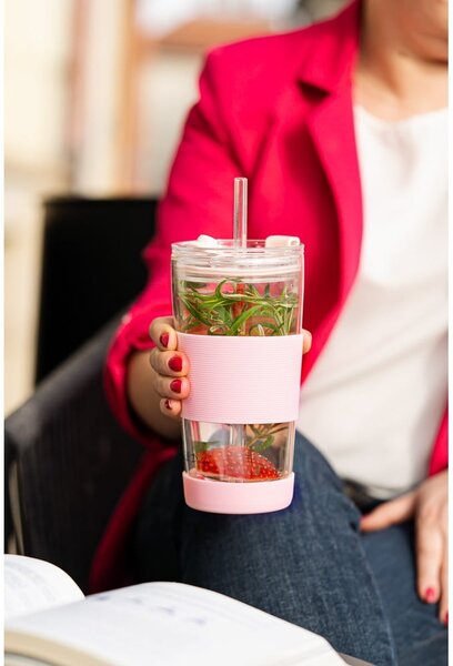Розова термочаша 600 ml Fuori – Vialli Design