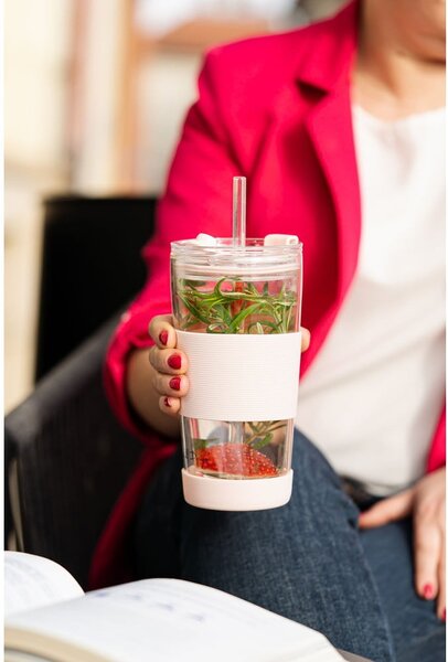 Розова термочаша 600 ml Fuori – Vialli Design