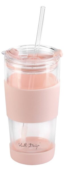 Розова термочаша 600 ml Fuori – Vialli Design