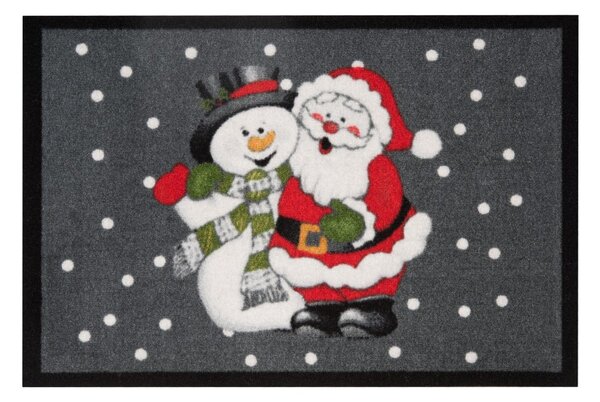 Изтривалка , 40 x 60 cm Santa and Snowman - Hanse Home