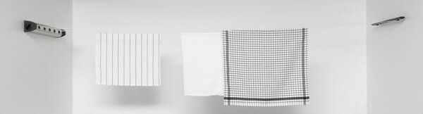 Простор Brabantia Pull-out 90300176, 22 м, Стенен монтаж, Автоматично блокиране, Устойчив на корозия, Черен/Инокс