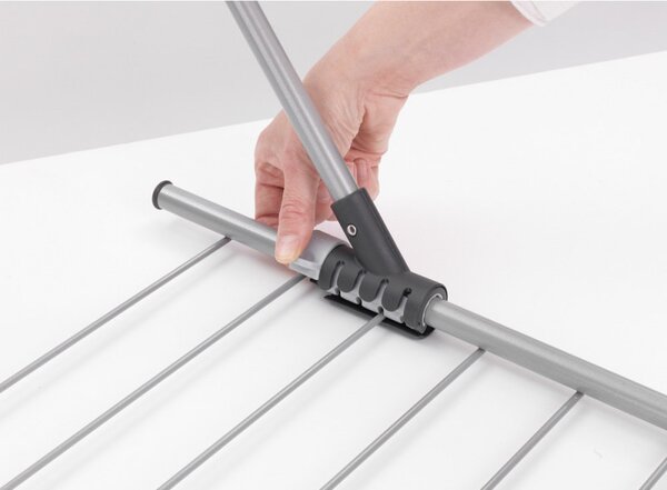 Простор за окачване Brabantia 90300177, 4.5 м, За стени до 11 см, Сгъваеми рамена, Бял