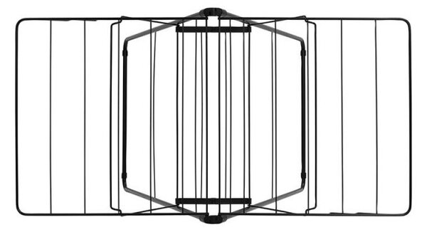 Сушилник за дрехи Brabantia Hangon 1004162, 15 м, 4 закачалки, Регулируем, Заключване за деца, Черен