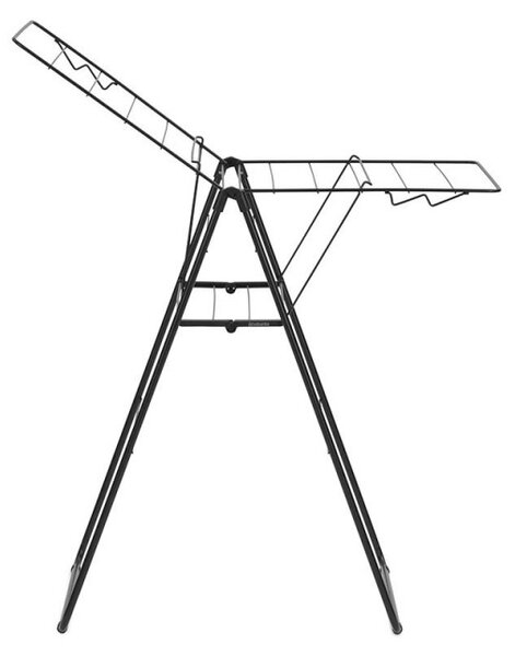 Сушилник за дрехи Brabantia Hangon 1004162, 15 м, 4 закачалки, Регулируем, Заключване за деца, Черен