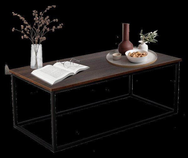 Модерна масичка за кафе, изработена от MDF и метал 100 x 55 cm