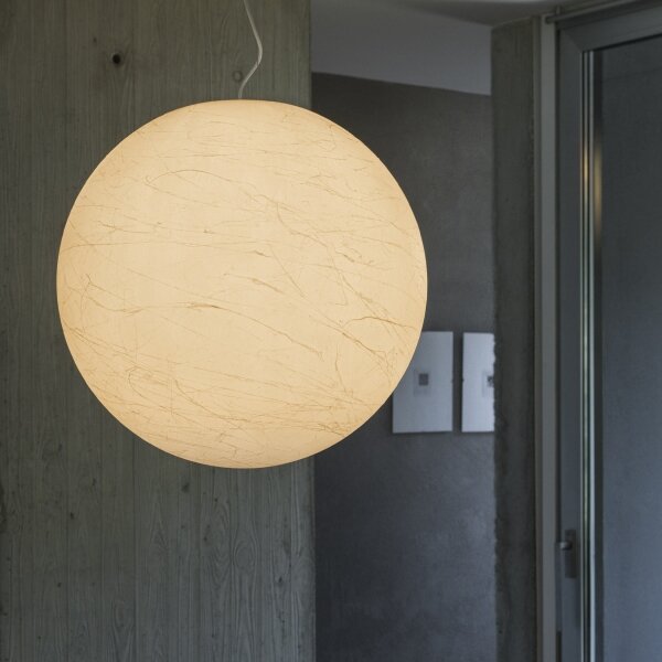 Ideal Lux - Пендел CARTA 1xE27/25W/230V Ø 30 см бял