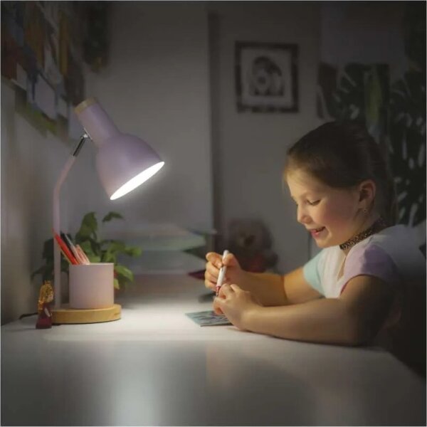 Настолна лампа POPPY 1xE27/25W/230V розова