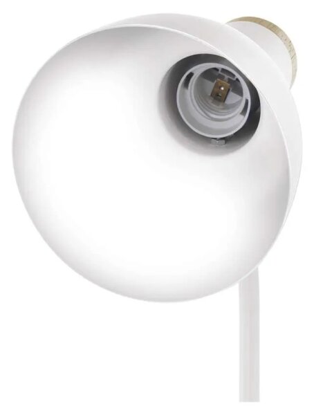 Настолна лампа POPPY 1xE27/25W/230V бяла