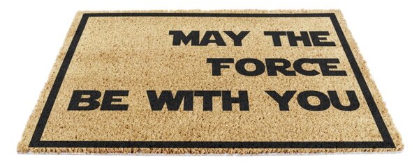 Изтривалка от кокосови влакна 40x60 cm May the Force Be With Your – Artsy Doormats