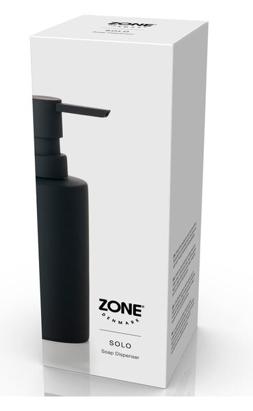 Черен керамичен дозатор за сапун 250 ml Solo - Zone