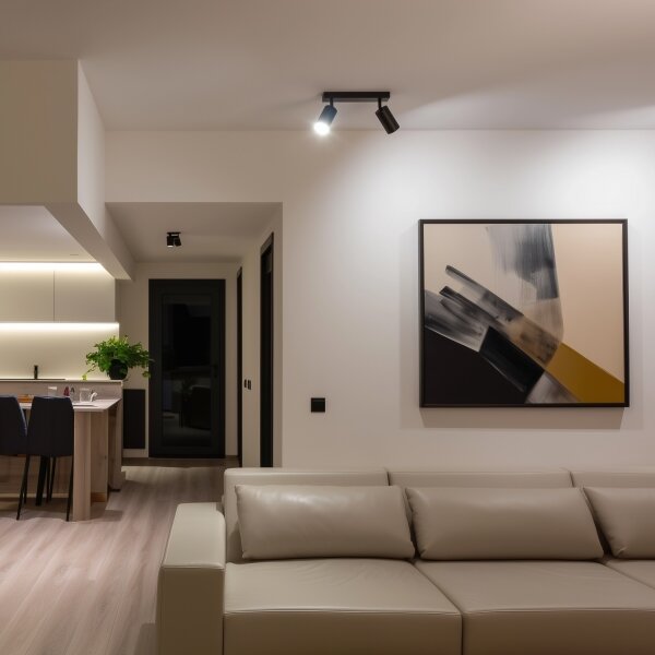 Brilagi - LED RGBW димируемо точково осветително тяло SELE 2xGU10/4,8W/230V черно