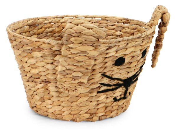 Детска кошница за играчки от воден зюмбюл естествена ø 35x26 cm Rabbit – Compactor