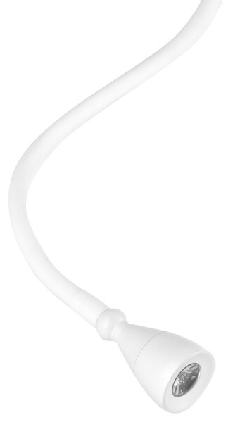 ONLI - LED Гъвкав малка лампа с рафт и USB зареждане PLAK LED/1W/230V бял