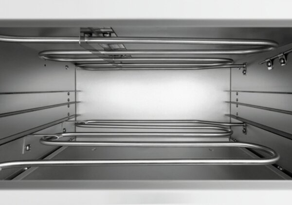 Електрическа фурна за пица Bartscher ST340, 1.5 kW, До 33.5 см, 50-250°C, Горен и долен нагревател, Поцинкована стомана, Прозорец, Инокс
