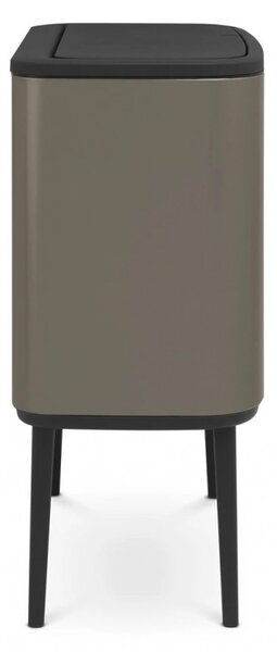 Кош за боклук Brabantia Bo Touch 651105, 36 л, Плавно и безшумно отваряне, Голям отвор, Сив