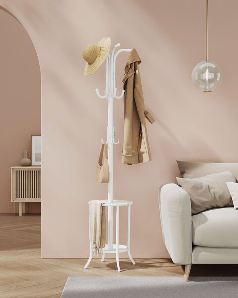Бял закачалка Songmics 40x40x175 см