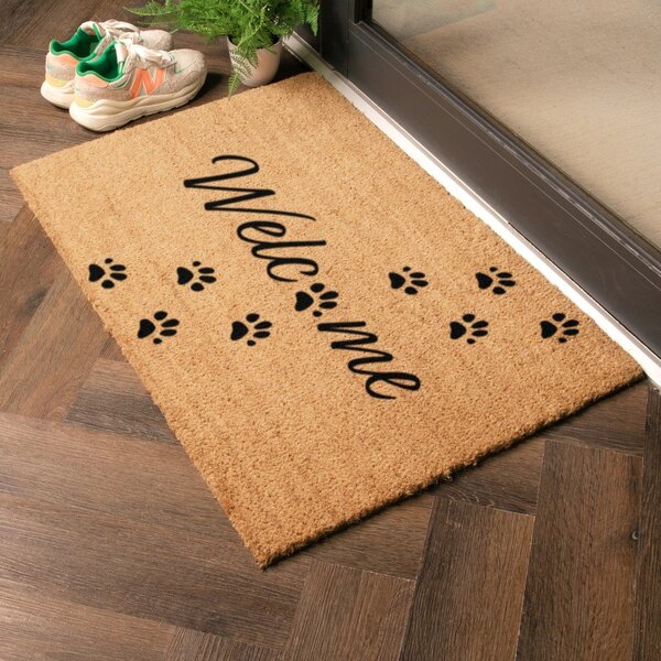 Изтривалка от кокосови влакна 60x90 cm Welcome Paws – Artsy Doormats