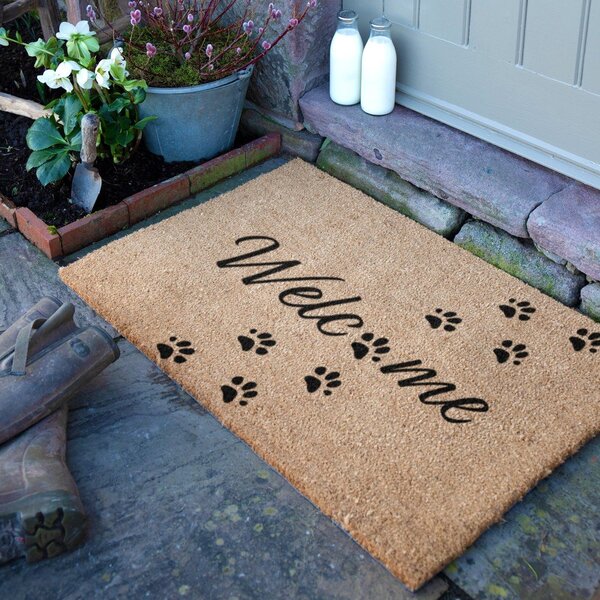 Изтривалка от кокосови влакна 60x90 cm Welcome Paws – Artsy Doormats