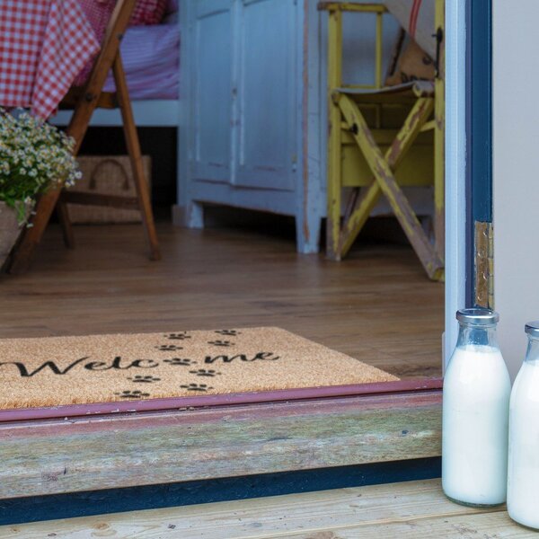 Изтривалка от кокосови влакна 60x90 cm Welcome Paws – Artsy Doormats