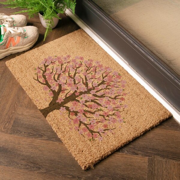Изтривалка от кокосови влакна 60x90 cm Blossom Tree of Life – Artsy Doormats