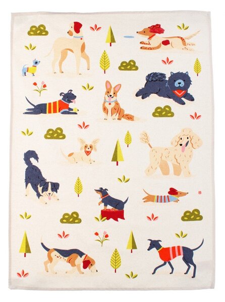 Памучна кърпа за съдове 70x50 cm Dog Park – Rex London
