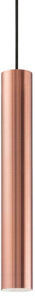 IDEAL LUX Ideal Lux висяща лампа Look, меден цвят, Ø 6 cm, метал, Мед, Дневна/трапезария, Метал, Модерен