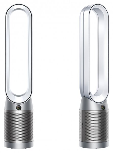 Пречиствател за въздух Dyson Purifier Cool PC1 544901-01, 50W, 30 м2, 287 l/s, 10 скорости, Air Multiplier™, Wi-Fi, Bluetooth, Осцилация, Бял/сребрист