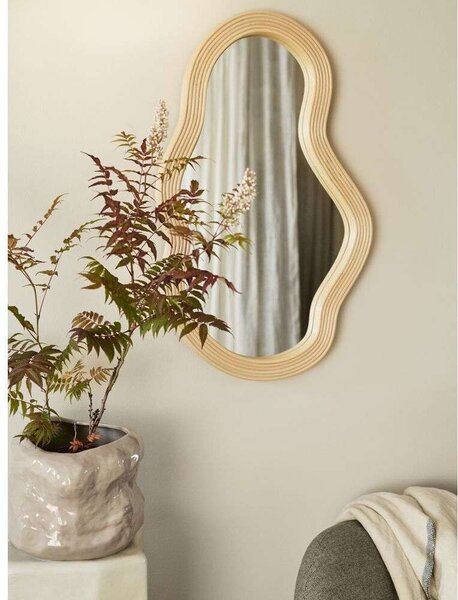 Ferm Living - Pond Mirror Medium Rattan Natural Ferm Living