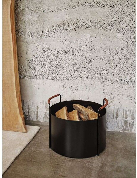 Ferm LIVING - Port Firewood Bucket Черно ferm LIVING