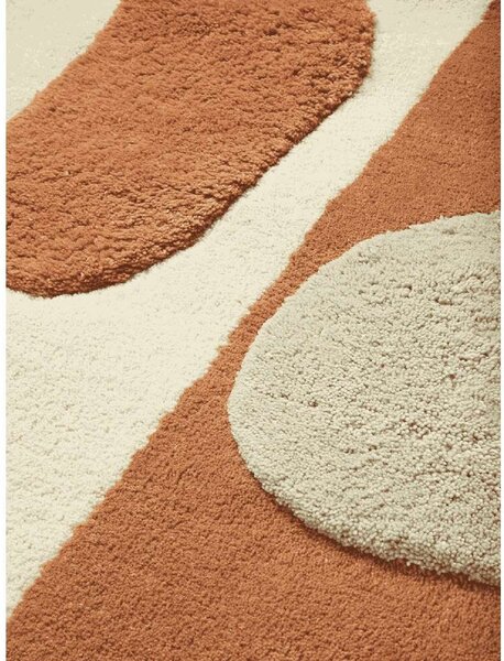 Ferm LIVING - Bloco Tufted Rug Large Blush/Off-white ferm LIVING